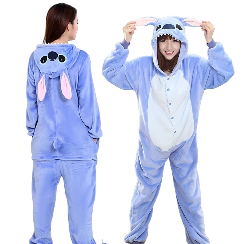 Dames Pyjamaset met Capuchon en Losvallende Pasvorm