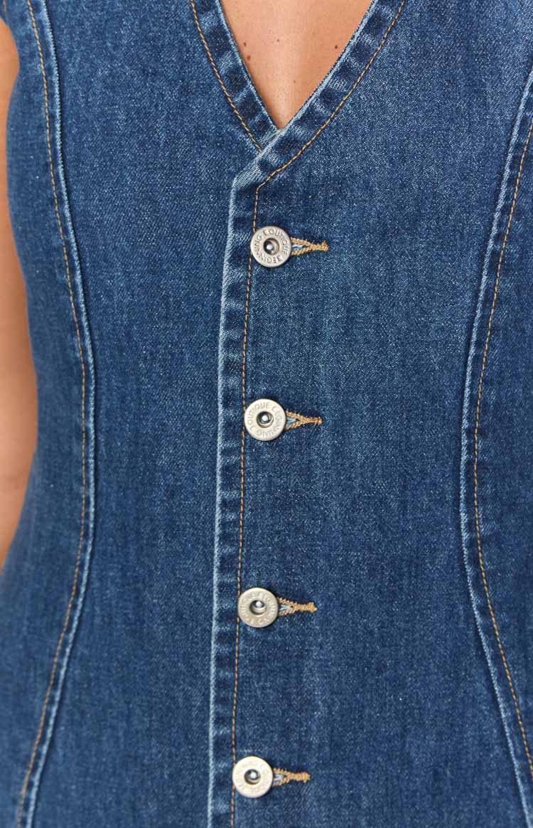 Denim Mini Jurk Dames