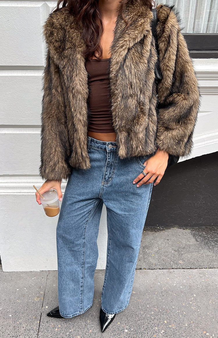 Faux Fur Jas Dames