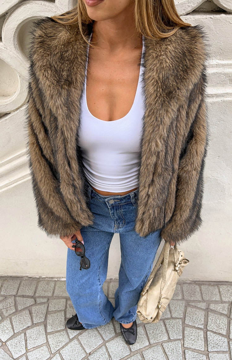 Faux Fur Jas Dames