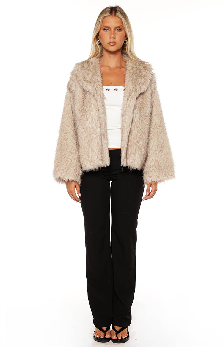 Faux Fur Jas Dames