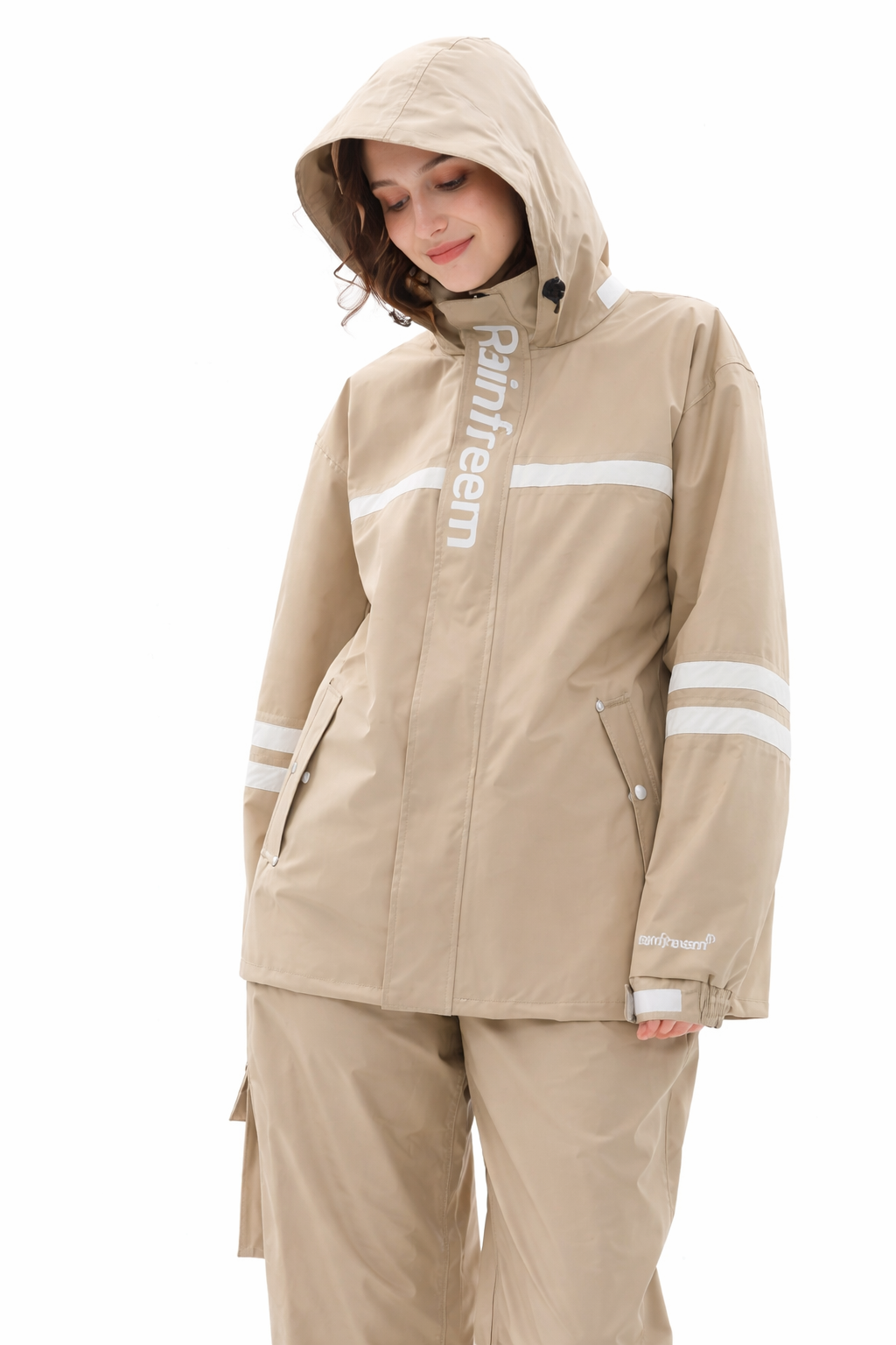 Dames Waterdicht Regenpak met Capuchon – Regenjas en Regenbroek Set | Blossom