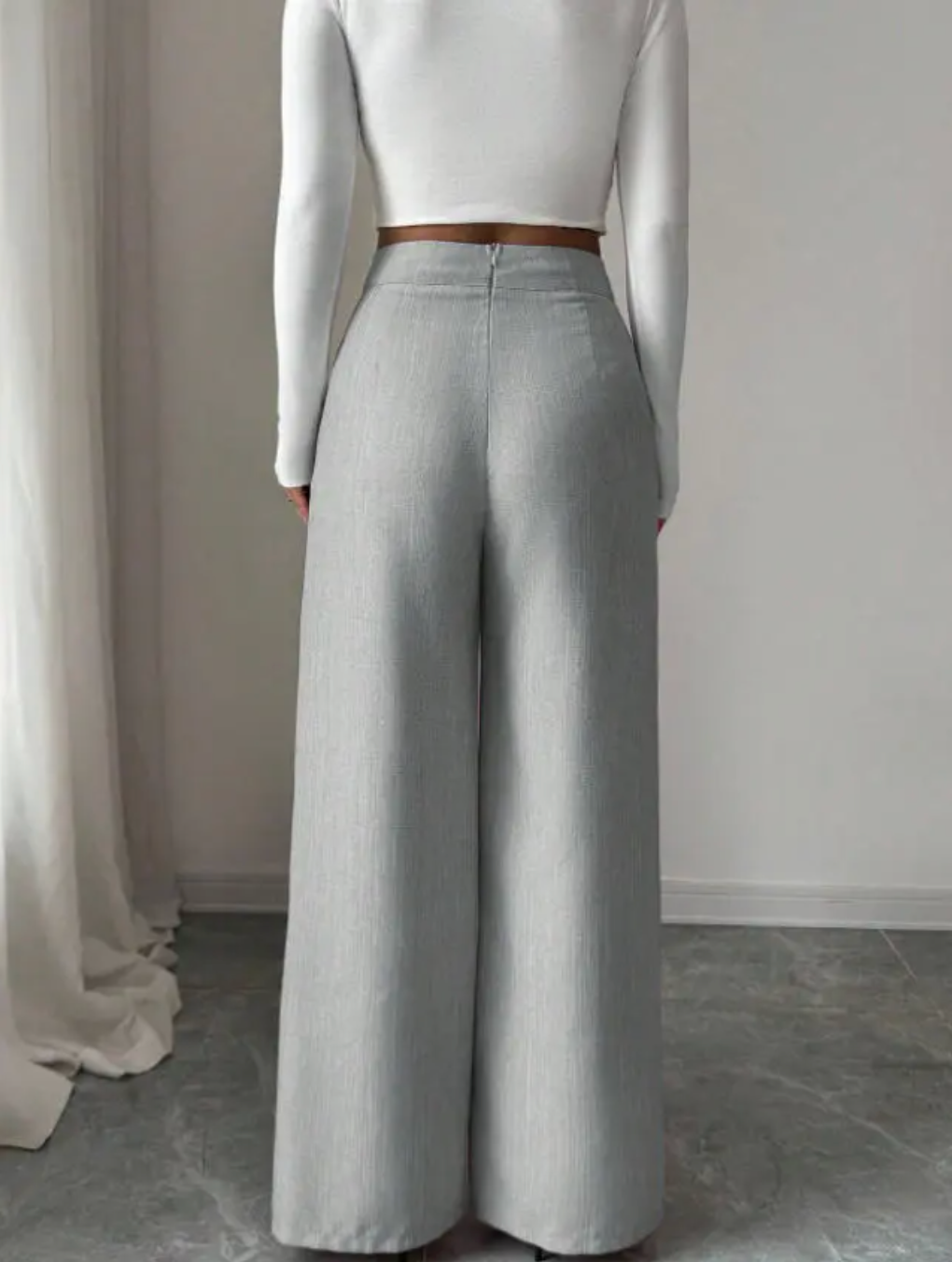 Kaylee | Trendy High Waist Pantalon Met Rechte Pijpen