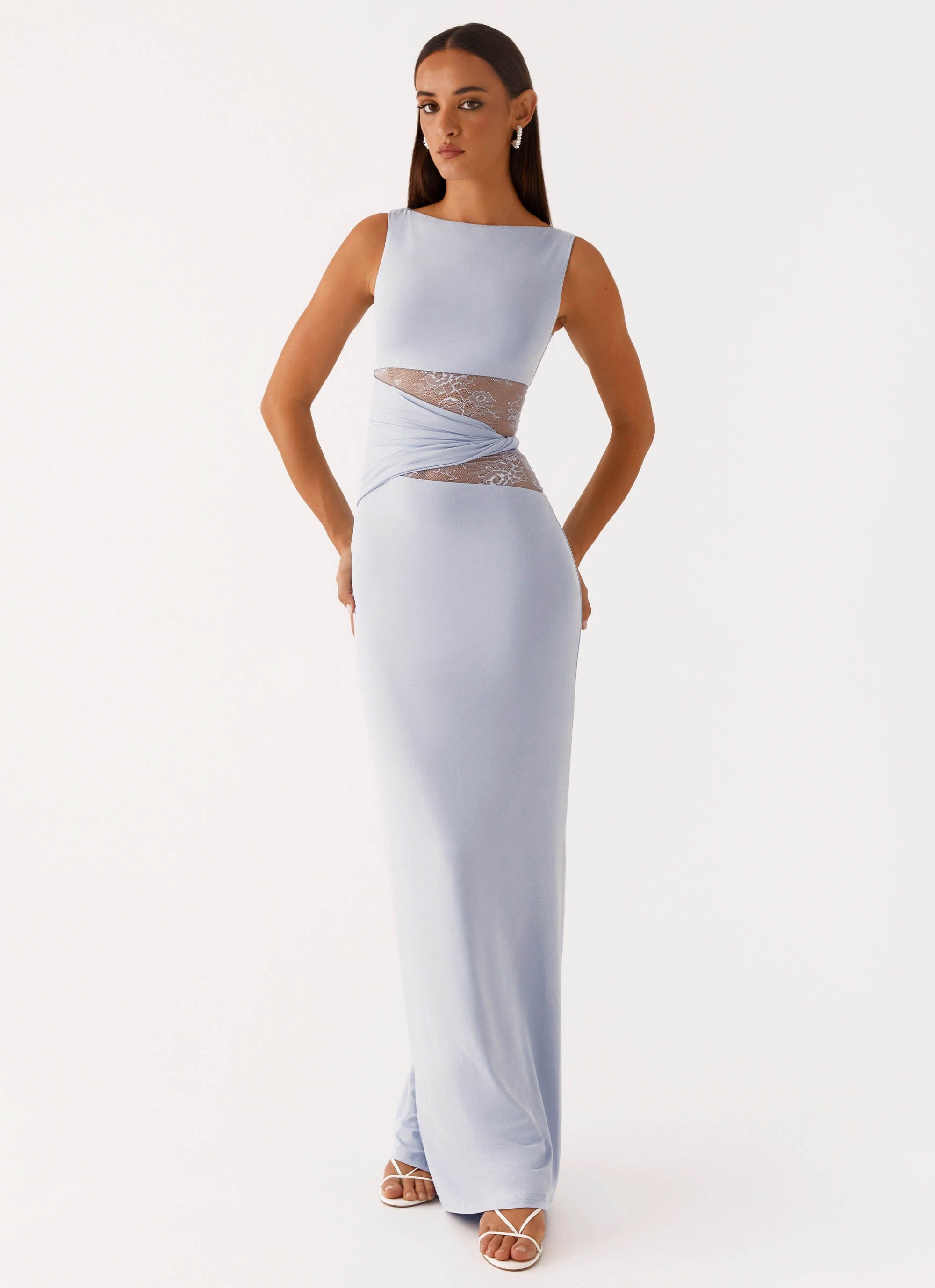 Maxi Jurk Ronde Hals – Kant Zomerjurk Dames