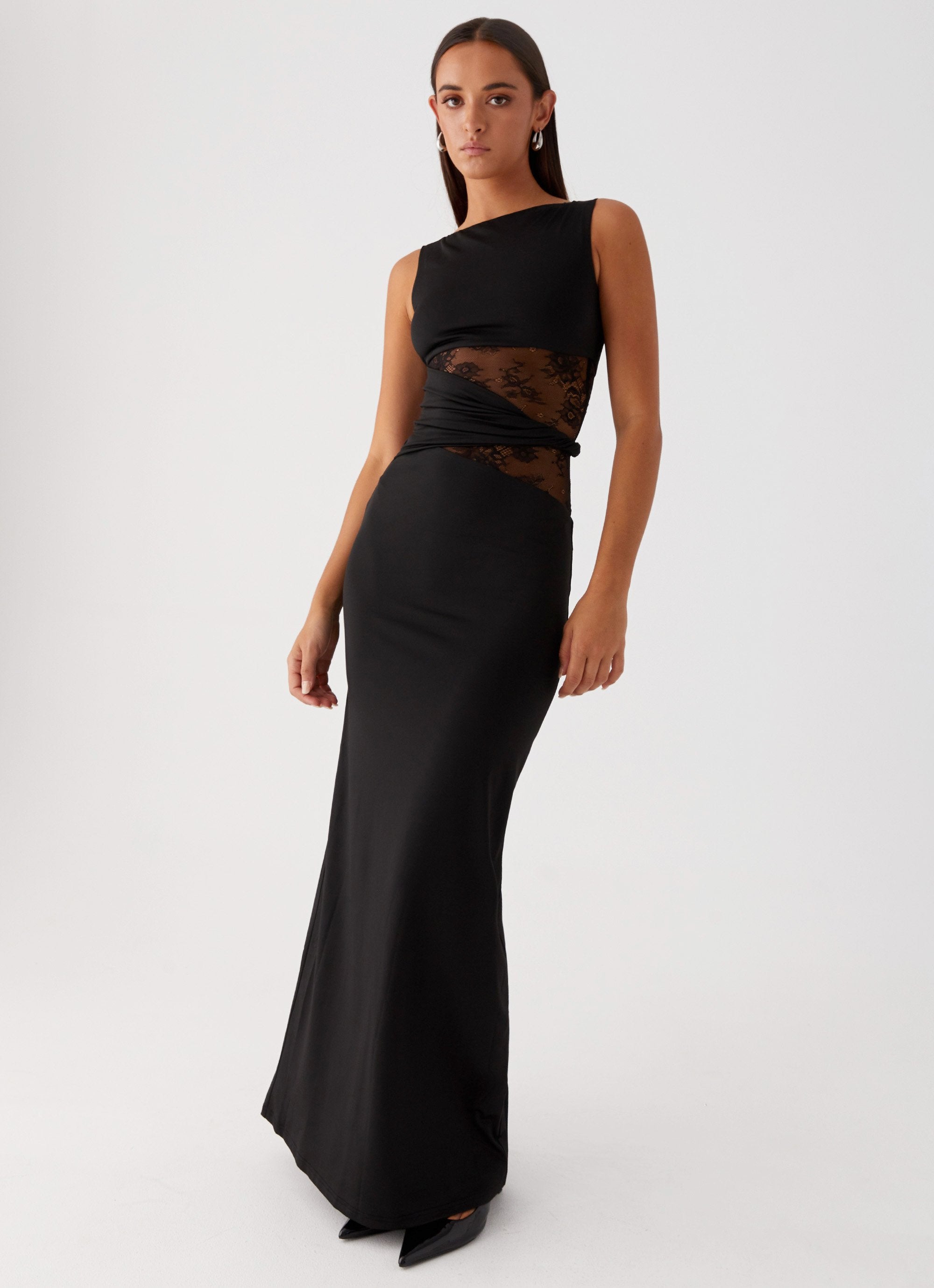 Maxi Jurk Ronde Hals – Kant Zomerjurk Dames