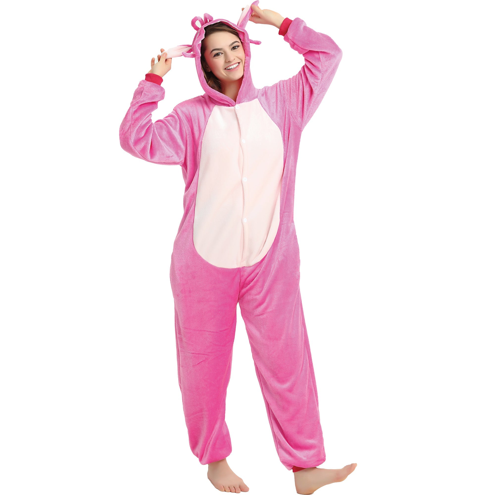 Dames Pyjamaset met Capuchon en Losvallende Pasvorm