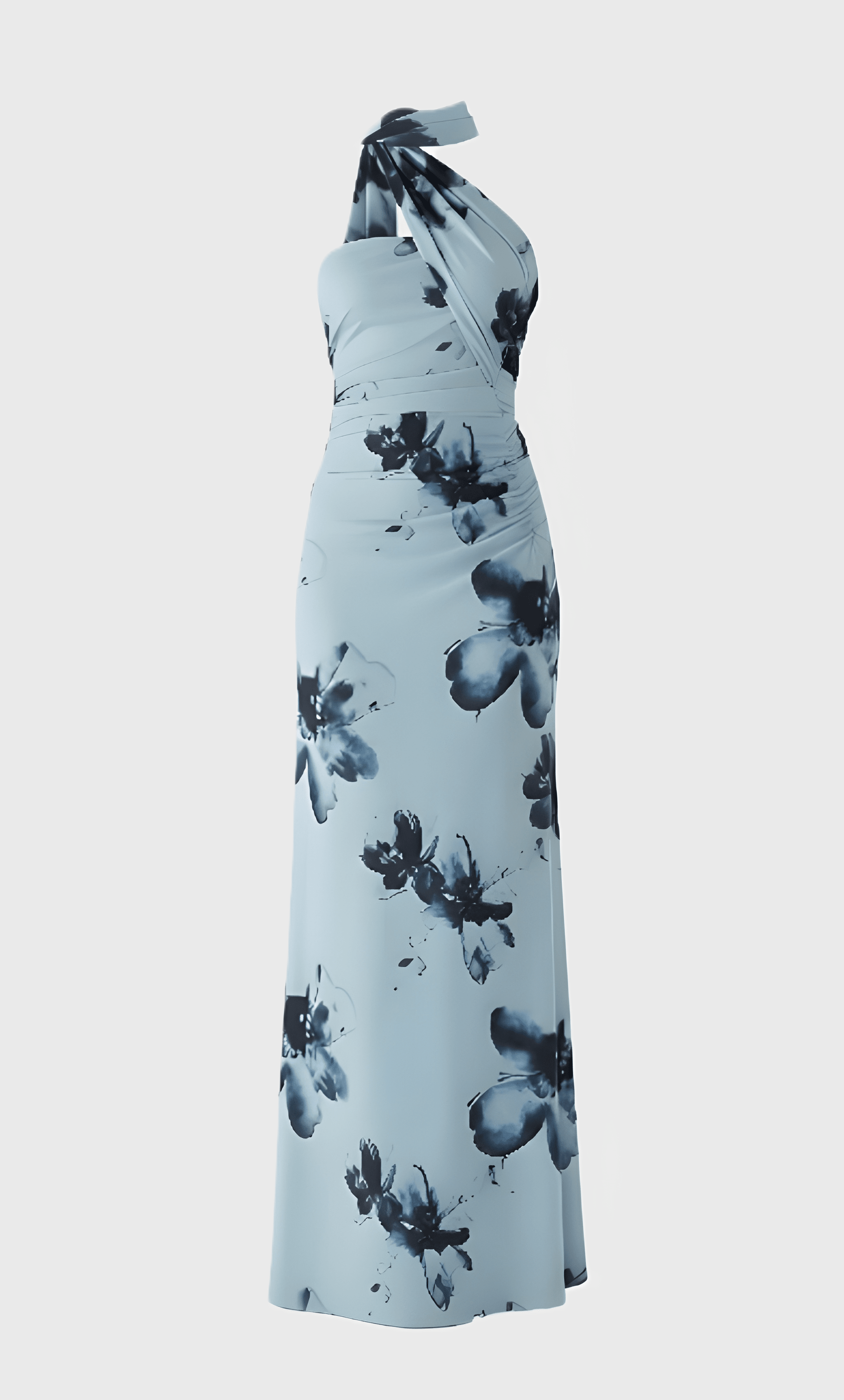 Halter Maxi Jurk Dames met Print