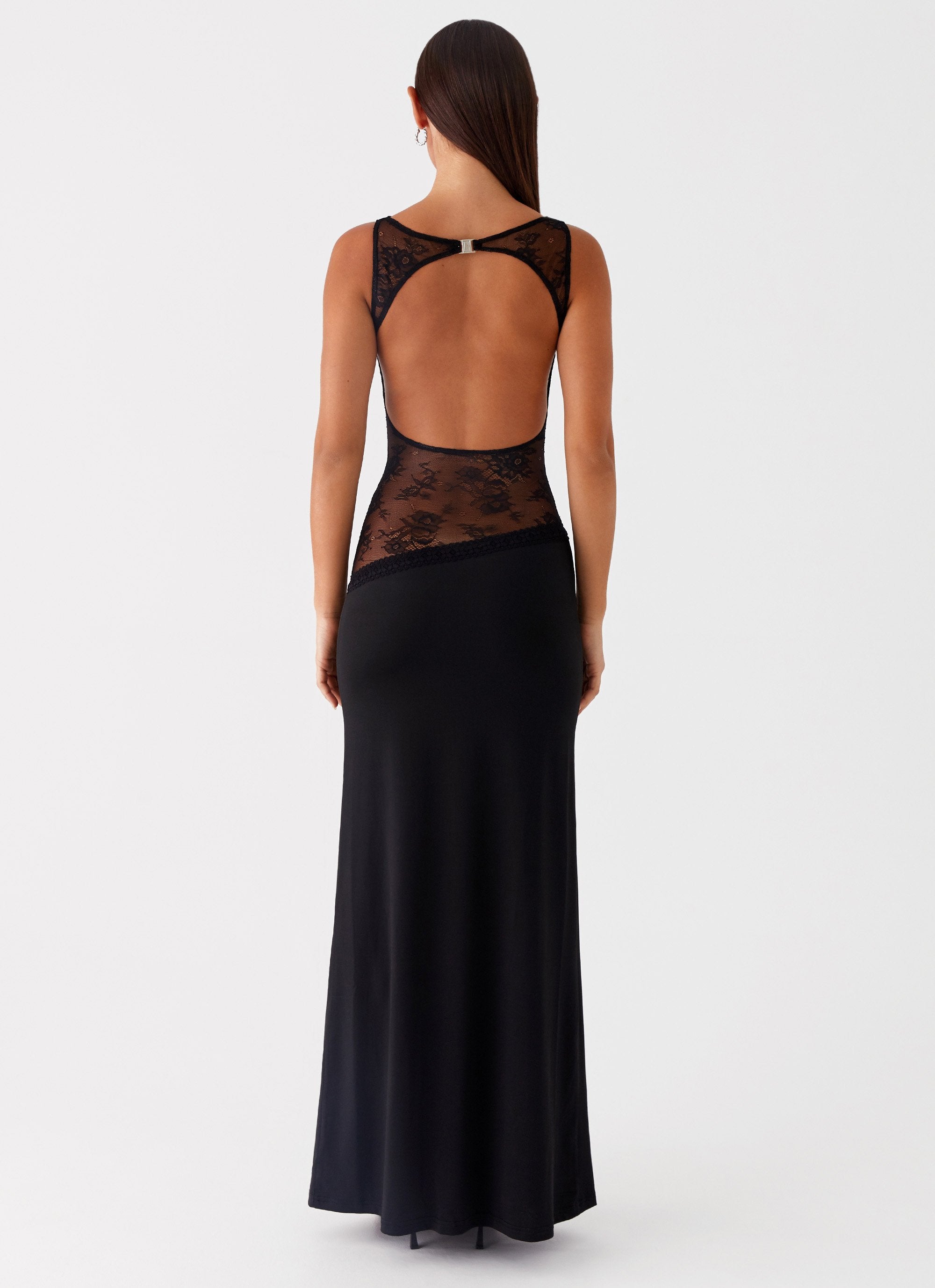 Maxi Jurk Dames – Open Rug Kant Zomerjurk Elegant