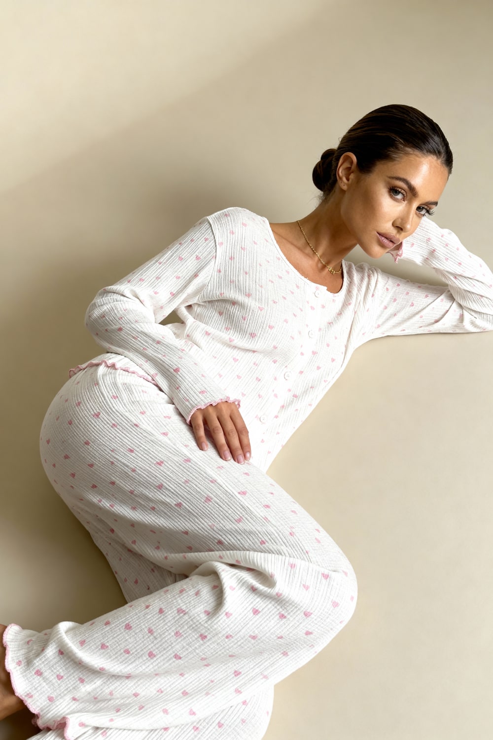 Comfortabele Pyjamaset Voor Dames