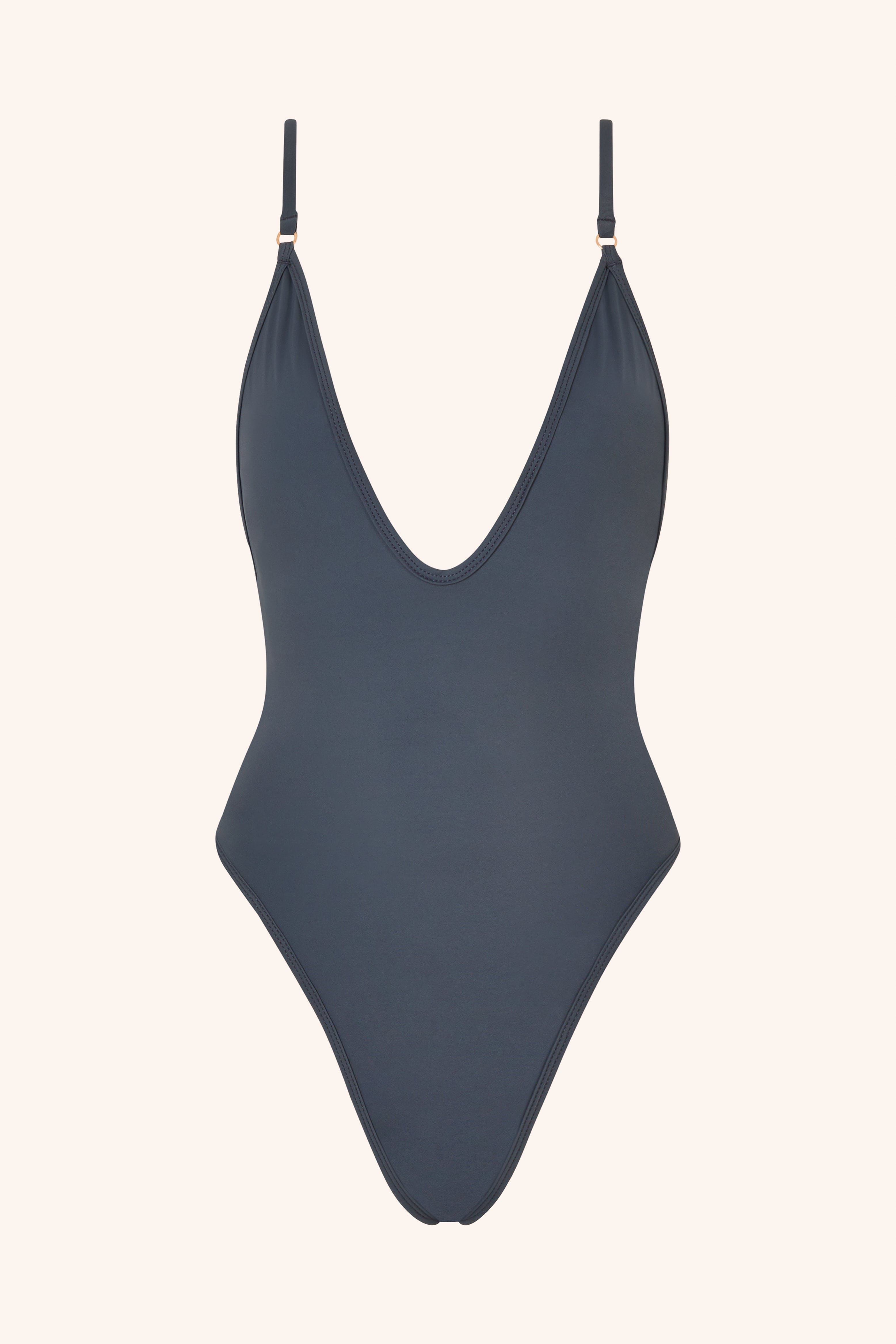 SERENA Badpak Dames – Grijs Model met Figuurvormende Fit