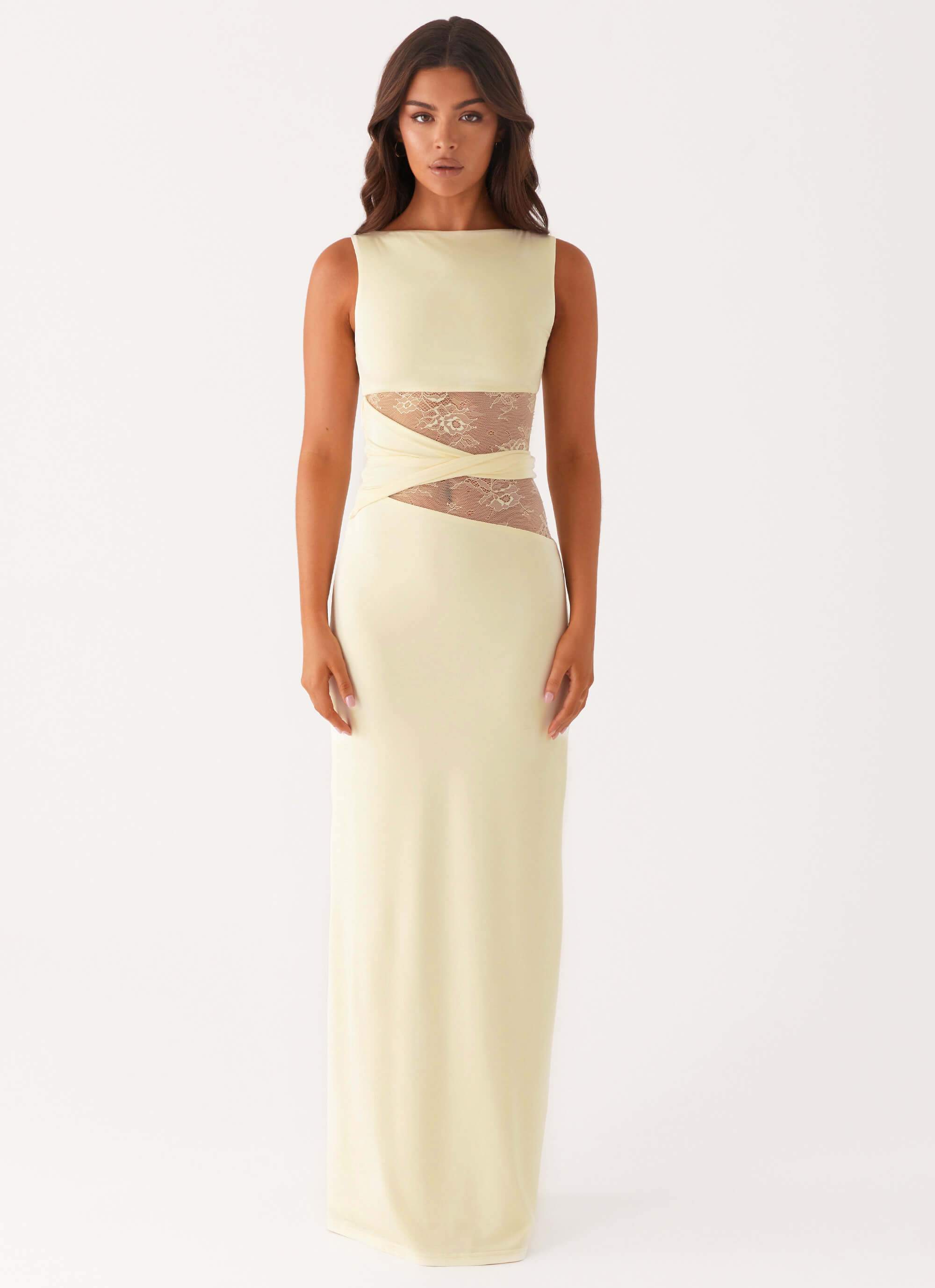 Maxi Jurk Ronde Hals – Kant Zomerjurk Dames