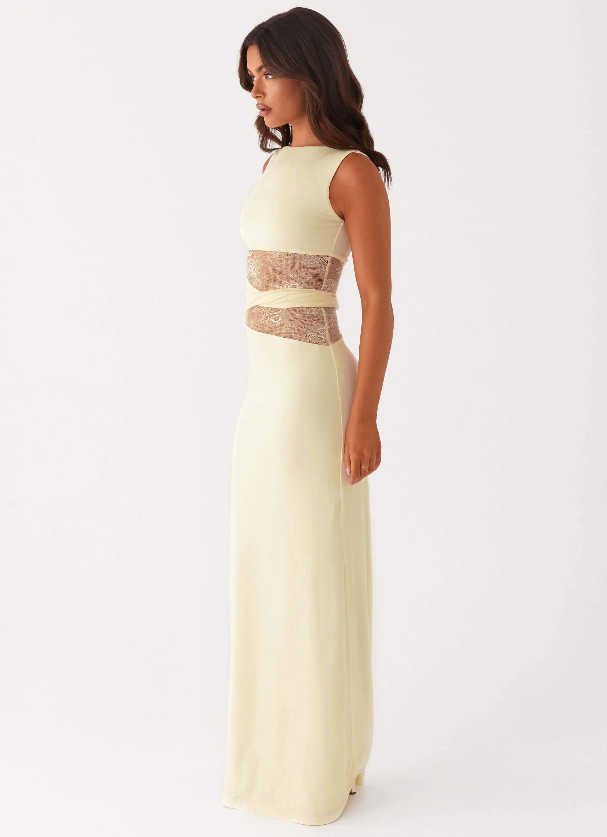 Maxi Jurk Ronde Hals – Kant Zomerjurk Dames