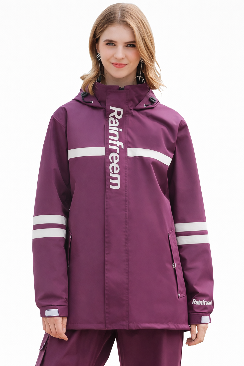 Dames Waterdicht Regenpak met Capuchon – Regenjas en Regenbroek Set | Blossom
