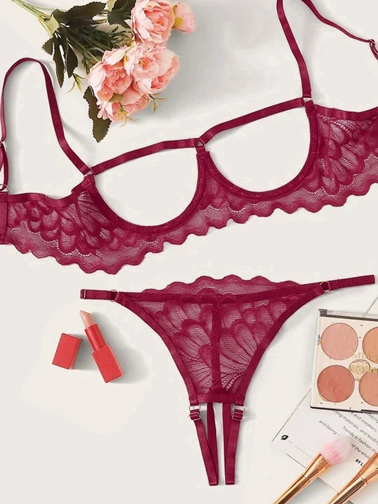 ARISTELLA - Lingerieset Dames Kant – Verfijnd – Verleidelijke Set met Soepele Pasvorm