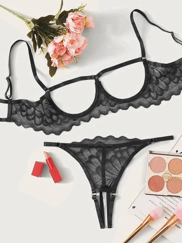 ARISTELLA - Lingerieset Dames Kant – Verfijnd – Verleidelijke Set met Soepele Pasvorm