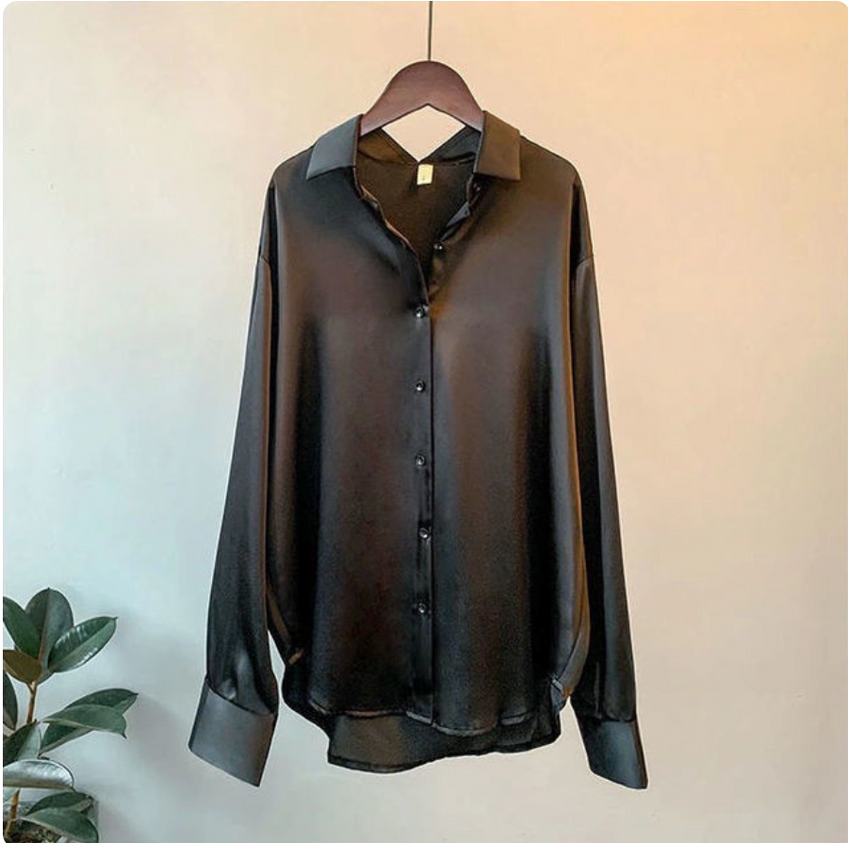 Dames Blouse met Knoopsluiting en Lange Mouwen | Grote Maten t/m 3XL
