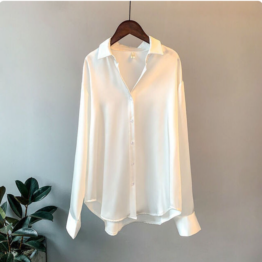 Dames Blouse met Knoopsluiting en Lange Mouwen | Grote Maten t/m 3XL