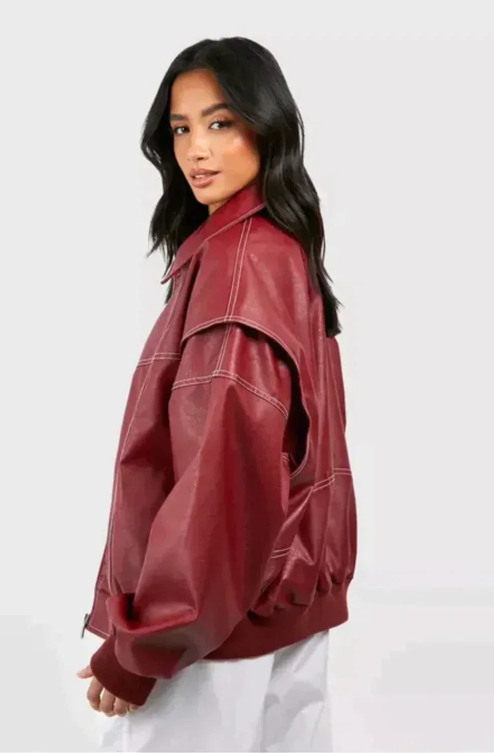 Dames Jas met Ritssluiting en Oversized Pasvorm