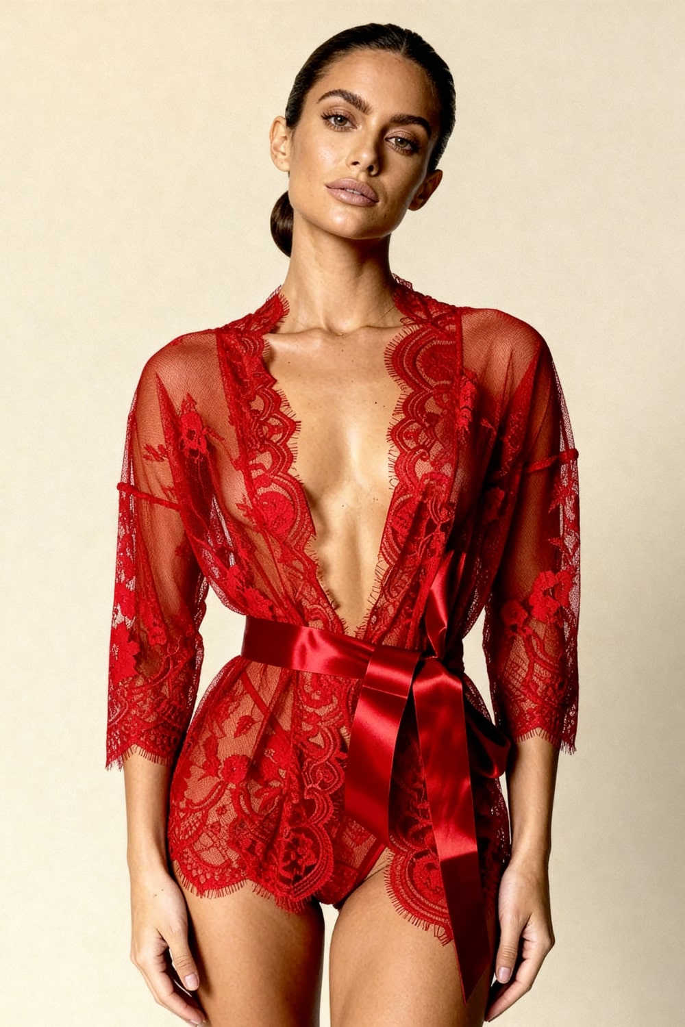 Sierlijke Kimono Ochtendjas Dames