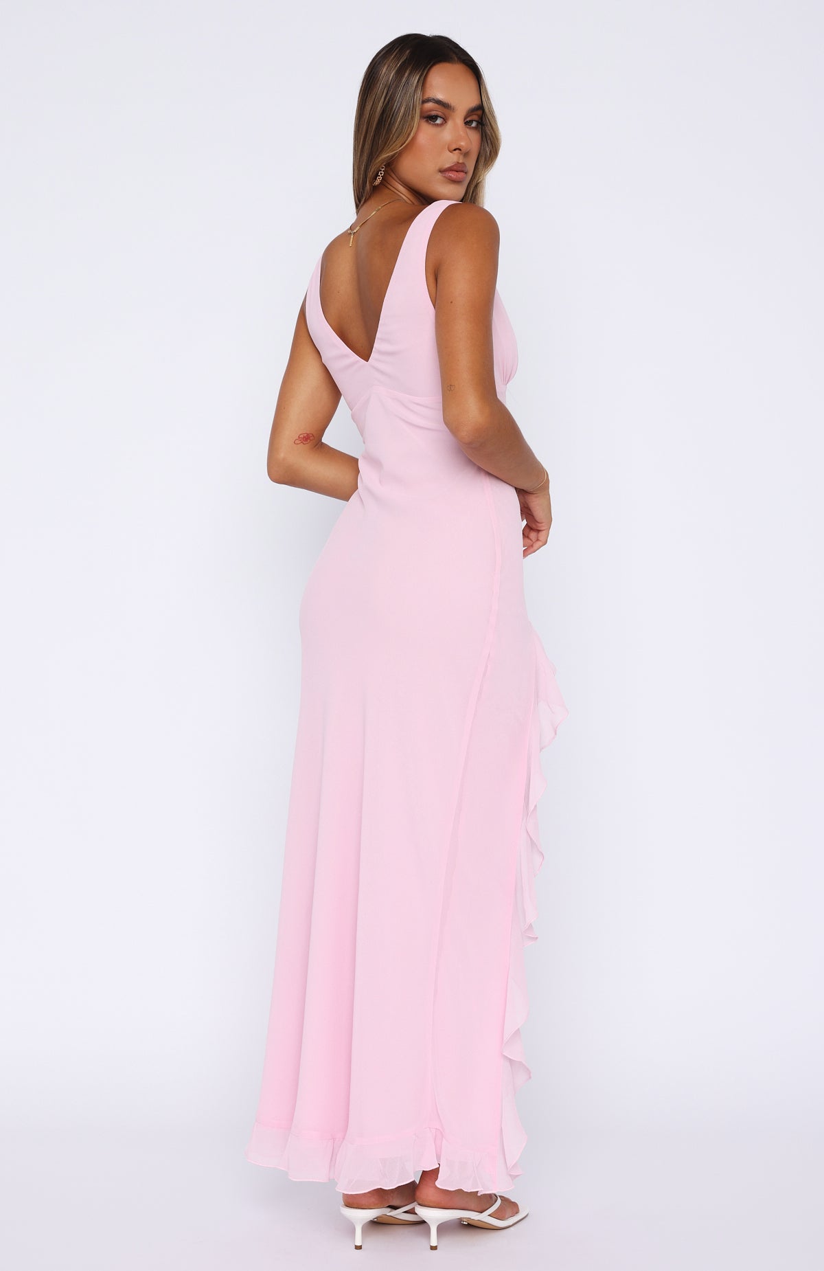Maxi Jurk Diepe Hals – Zomerjurk met Rimpels