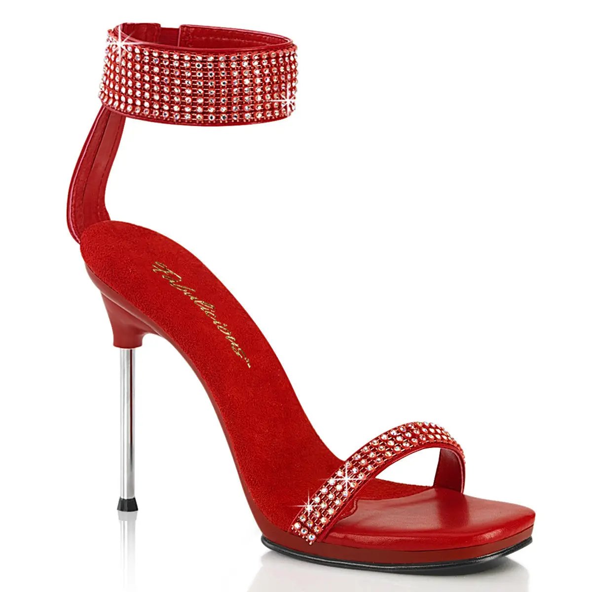 Dames Sandalen met Naaldhak en Strassdetails
