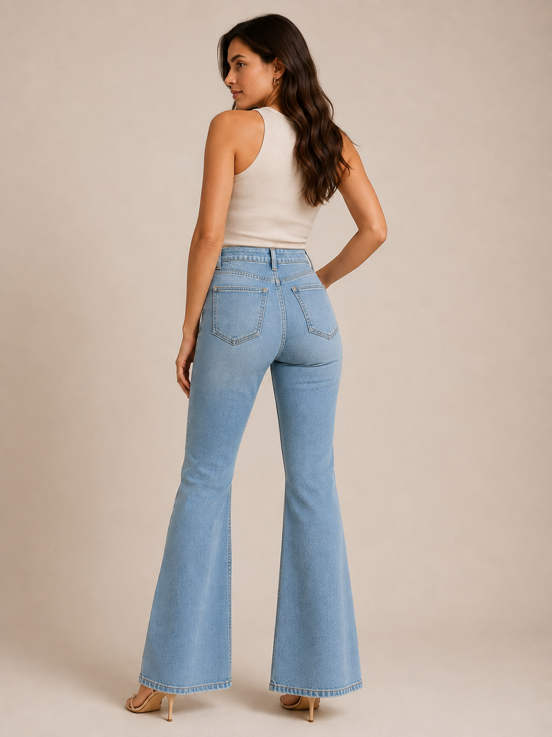 Dames Flared Jeans Hoge Taille | Stretchdenim & Wijde Pijpen | Casual & Retro