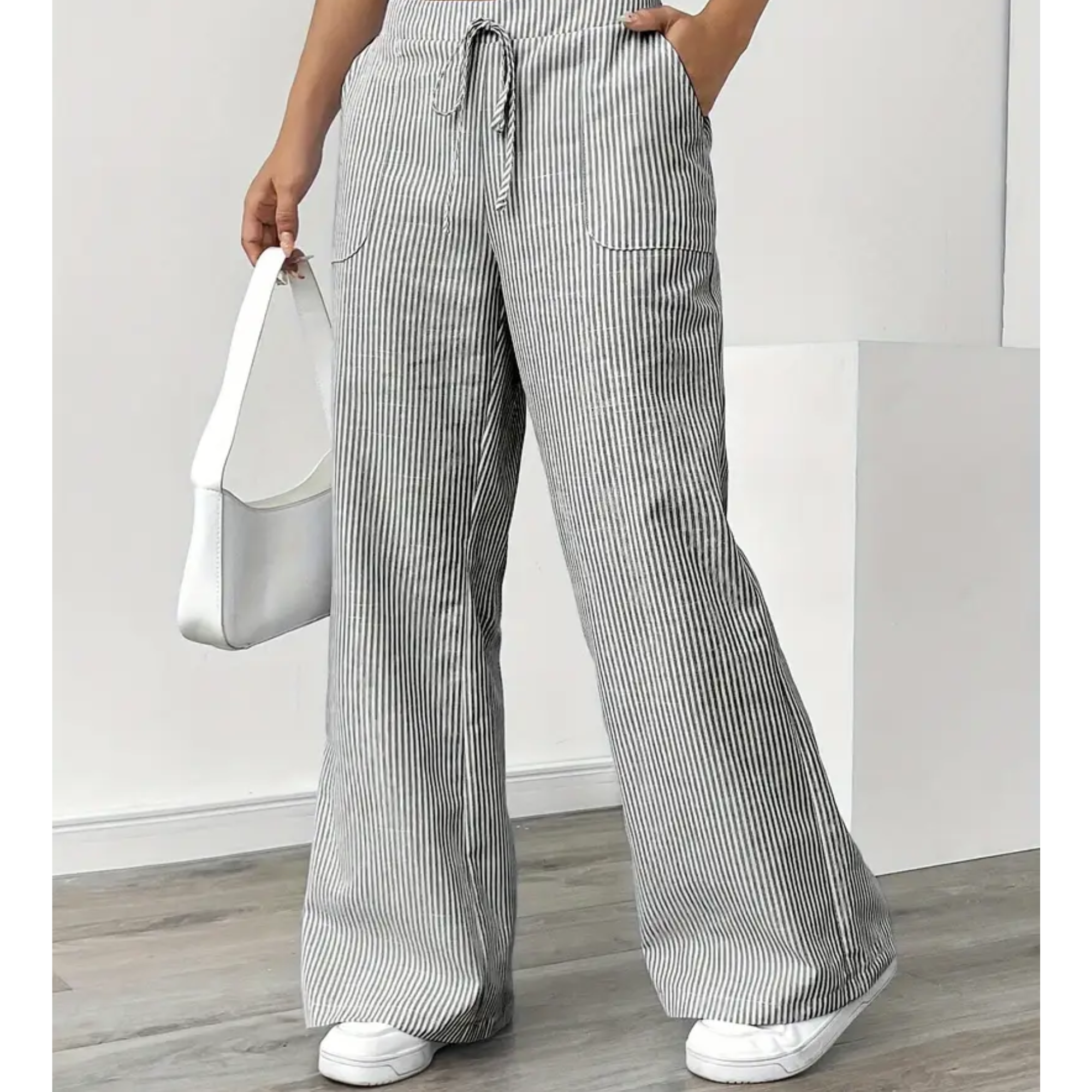 Dames Linnen Brede Broek