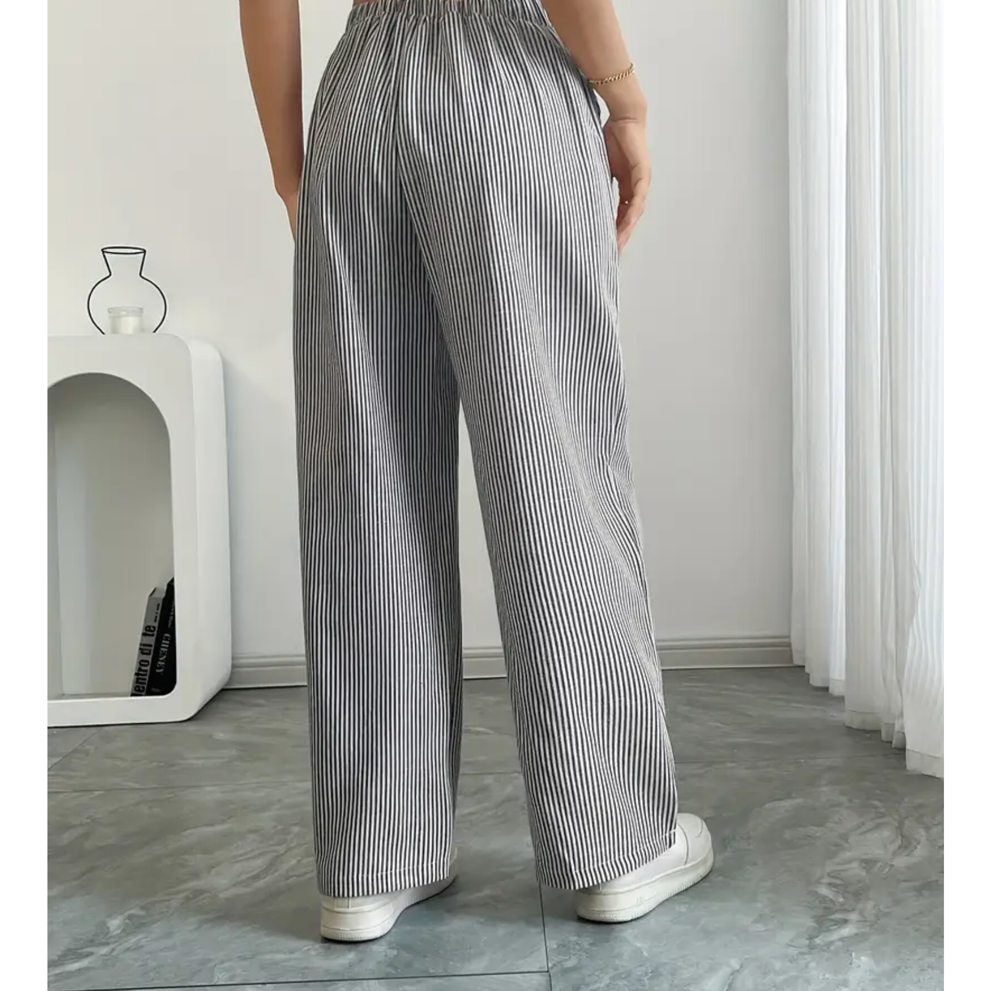 Dames Linnen Brede Broek