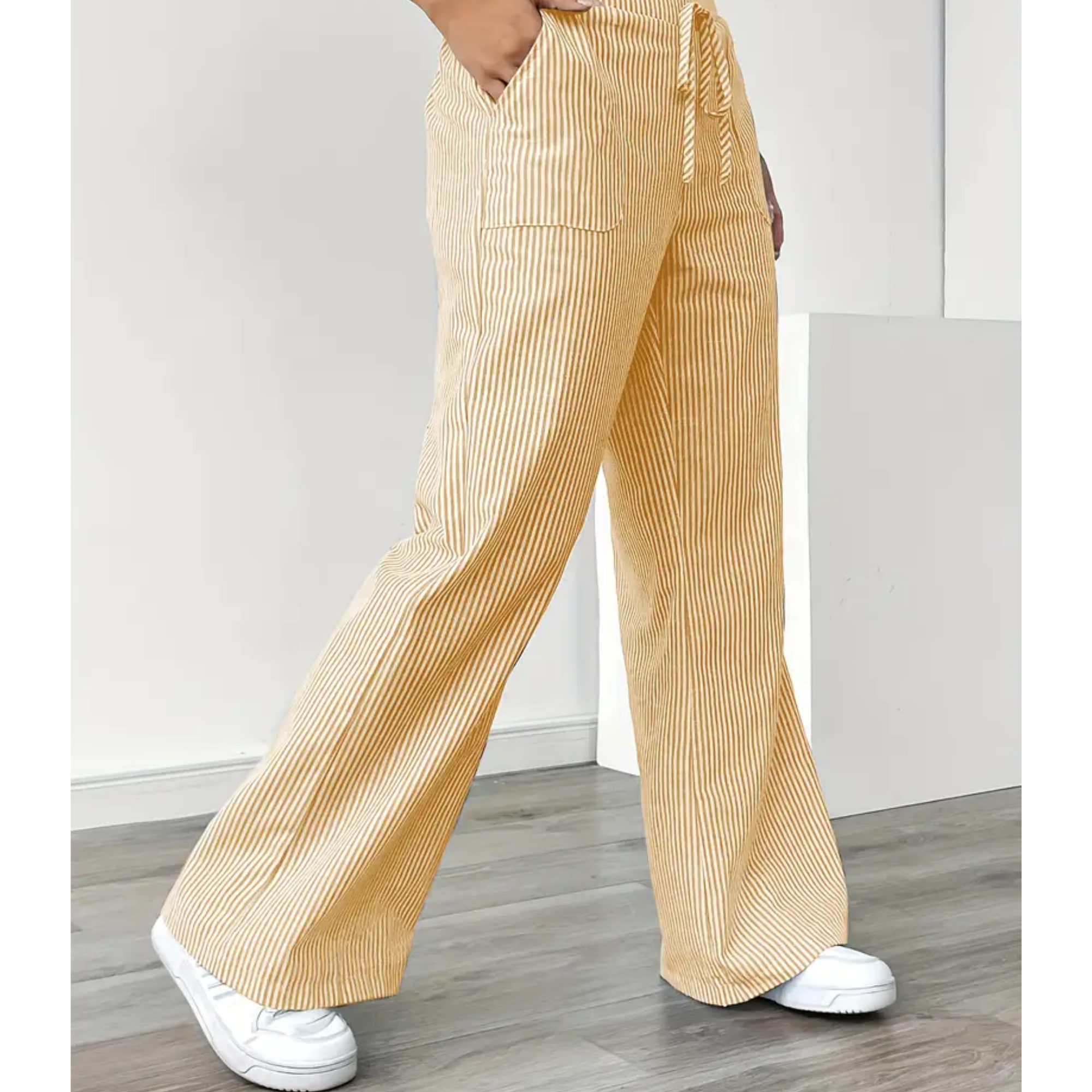 Dames Linnen Brede Broek