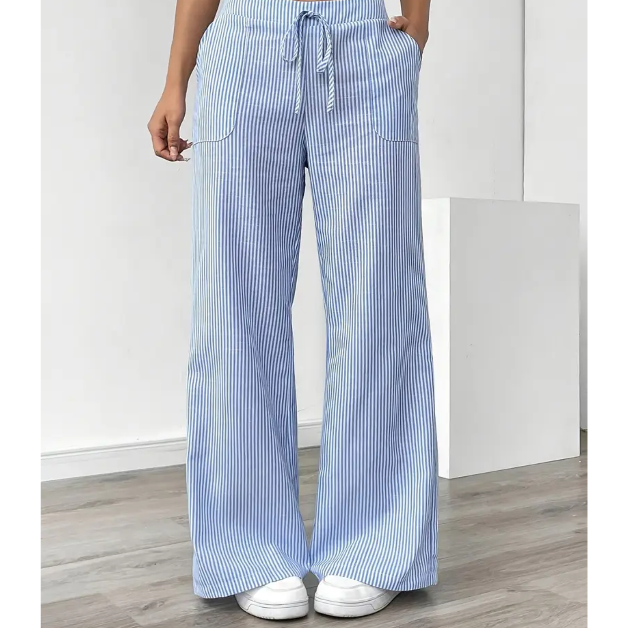 Dames Linnen Brede Broek