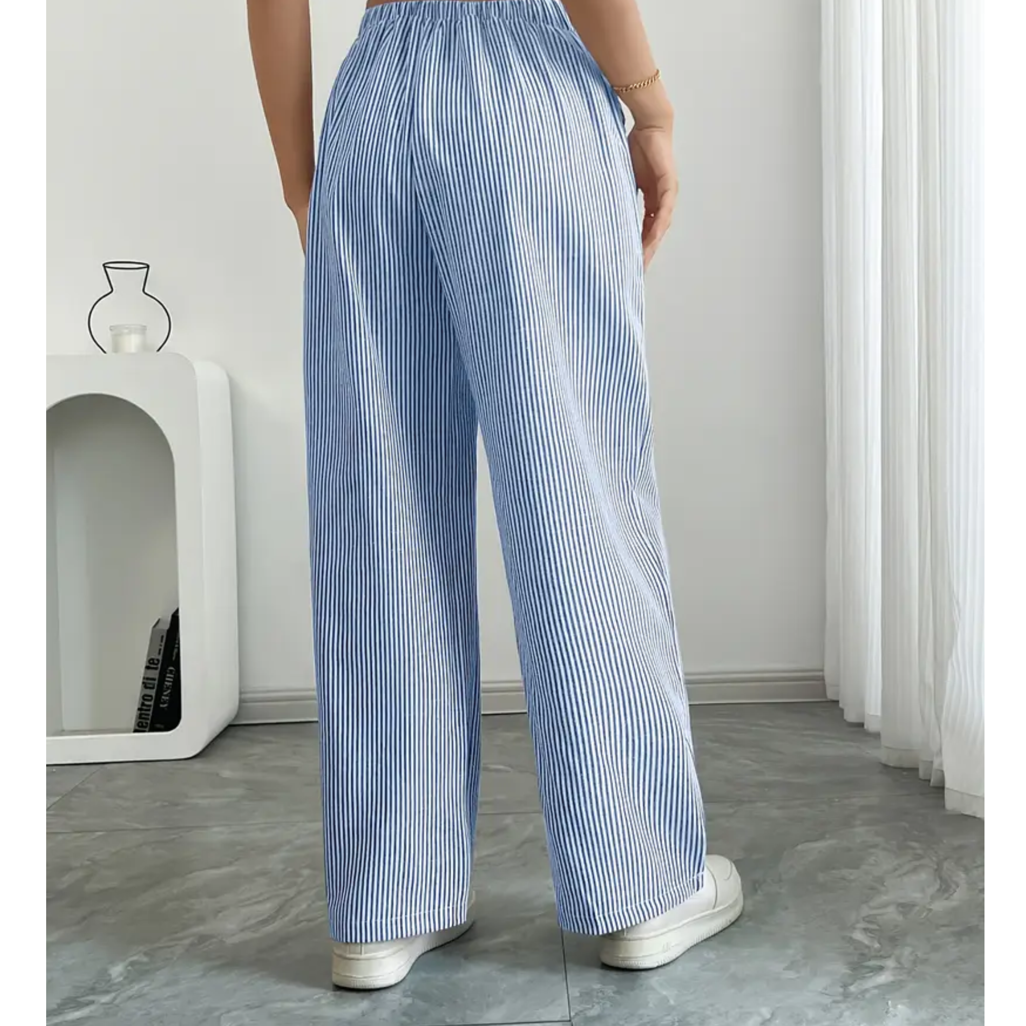Dames Linnen Brede Broek