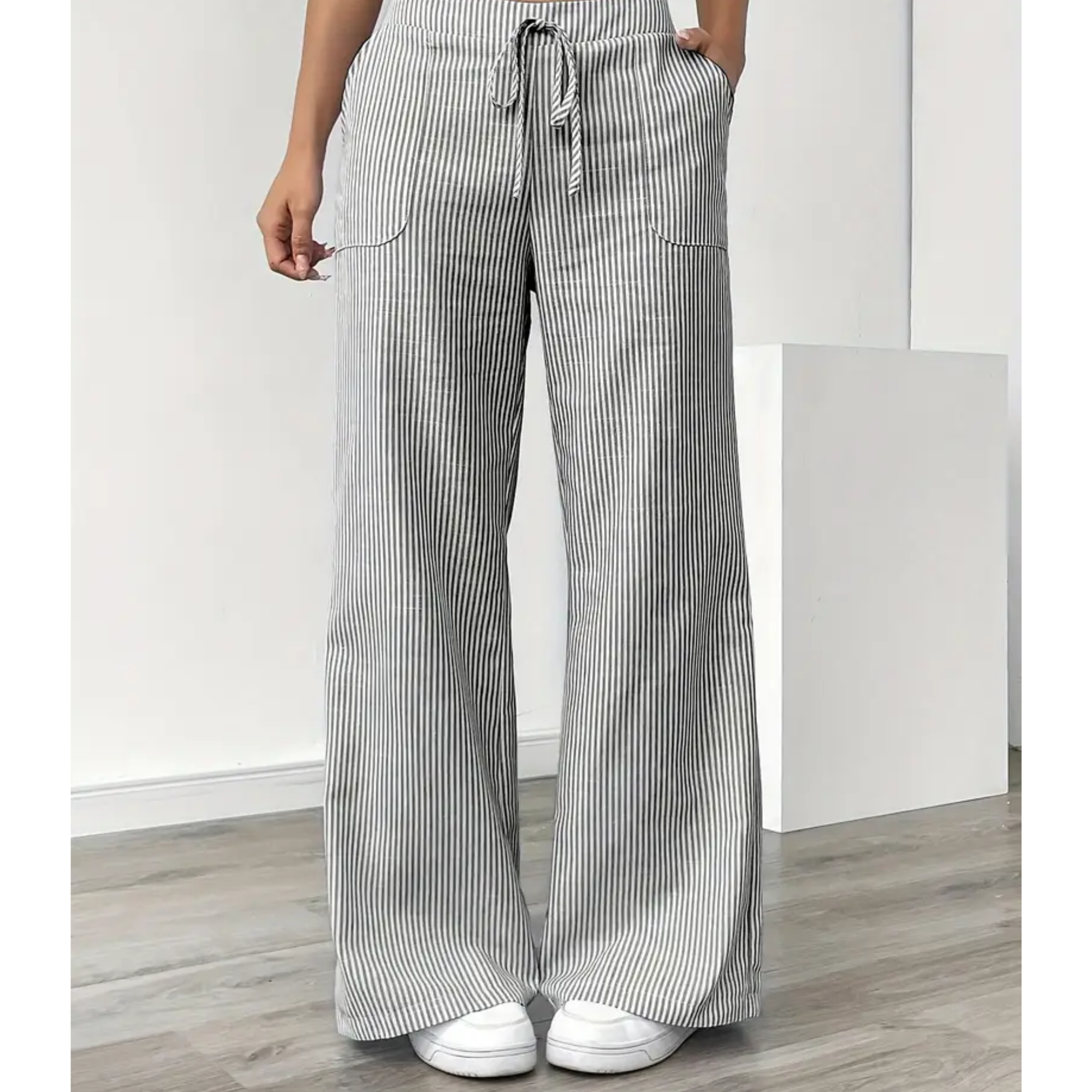 Dames Linnen Brede Broek