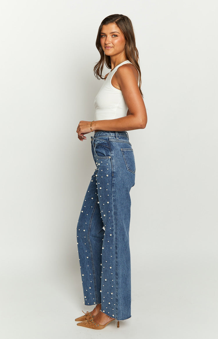 Hoge Taille Jeans Dames