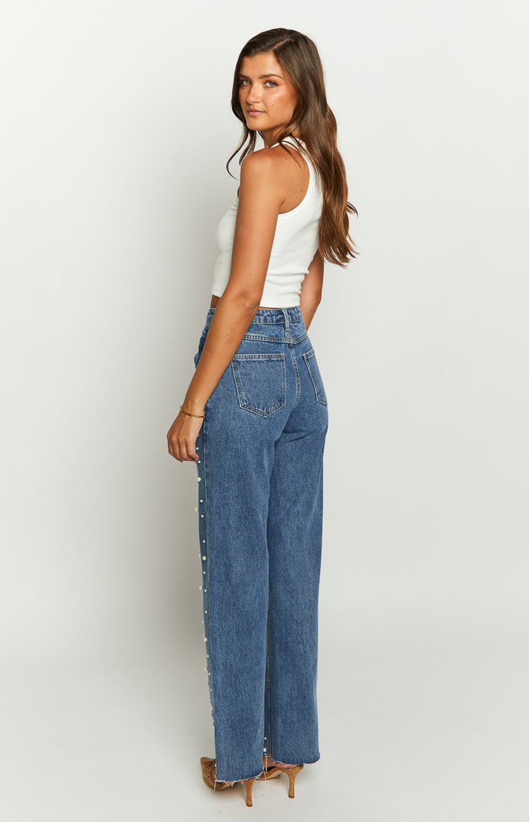 Hoge Taille Jeans Dames