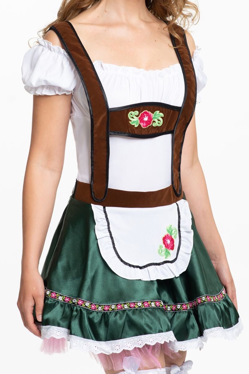 Dames Jurk Oktoberfest Bloemen