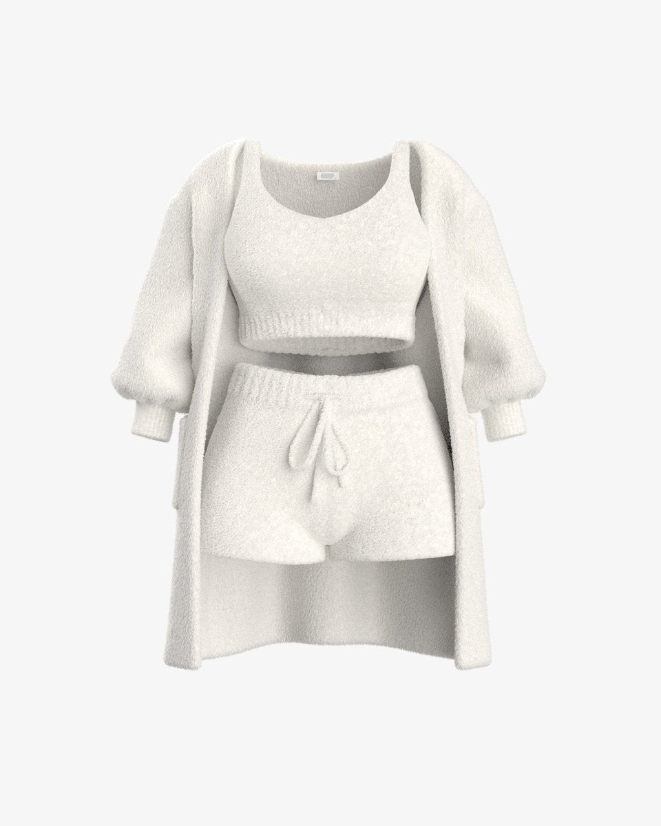 Dames Bouclé Loungeset Meerdelig | Warme Bouclé & Vormvast | Loungen & Winter
