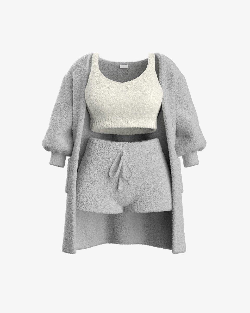 Dames Bouclé Loungeset Meerdelig | Warme Bouclé & Vormvast | Loungen & Winter