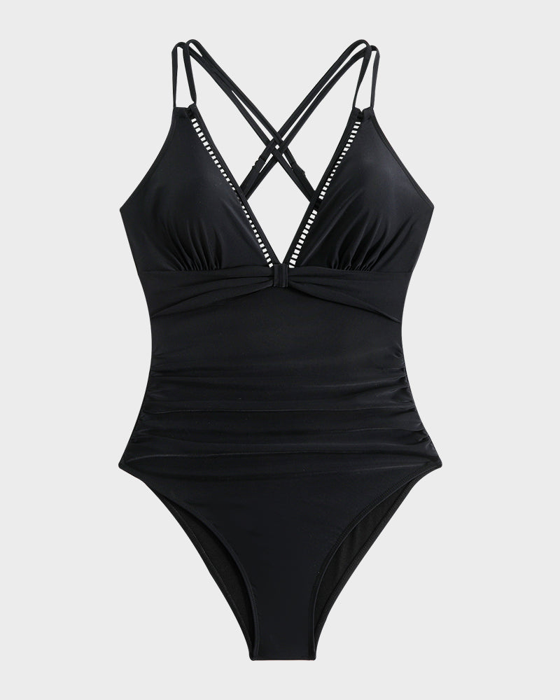 Zeta Badpak Dames – Elegante Set met V-Hals en Shaping
