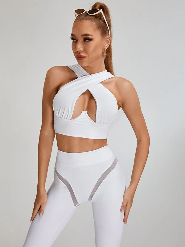 Sport BH Dames Gekruiste Banden Push-Up Effect