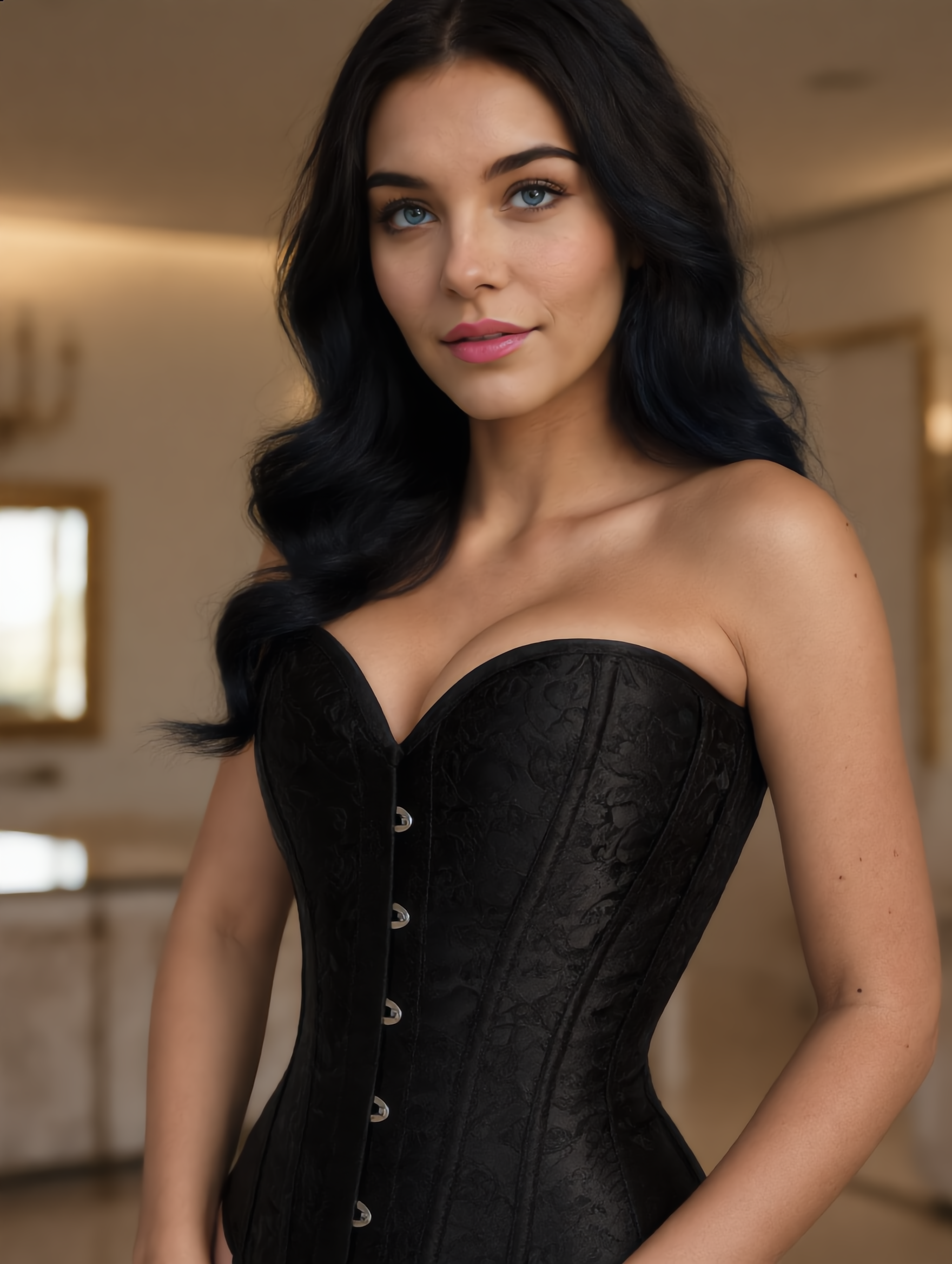 NOIRÉ - Overbust Korset Dames – Met Sterrenmotief – Elegante Shaping met Comfort
