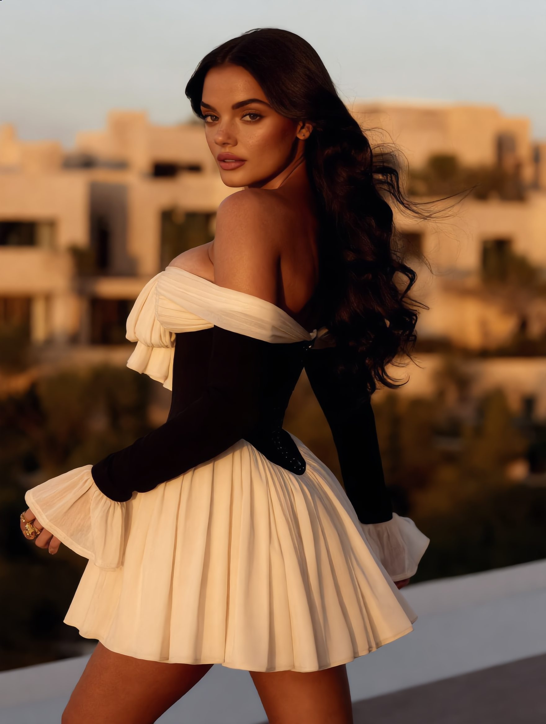 Mini Jurk Off Shoulder – Zomerjurk met Strik