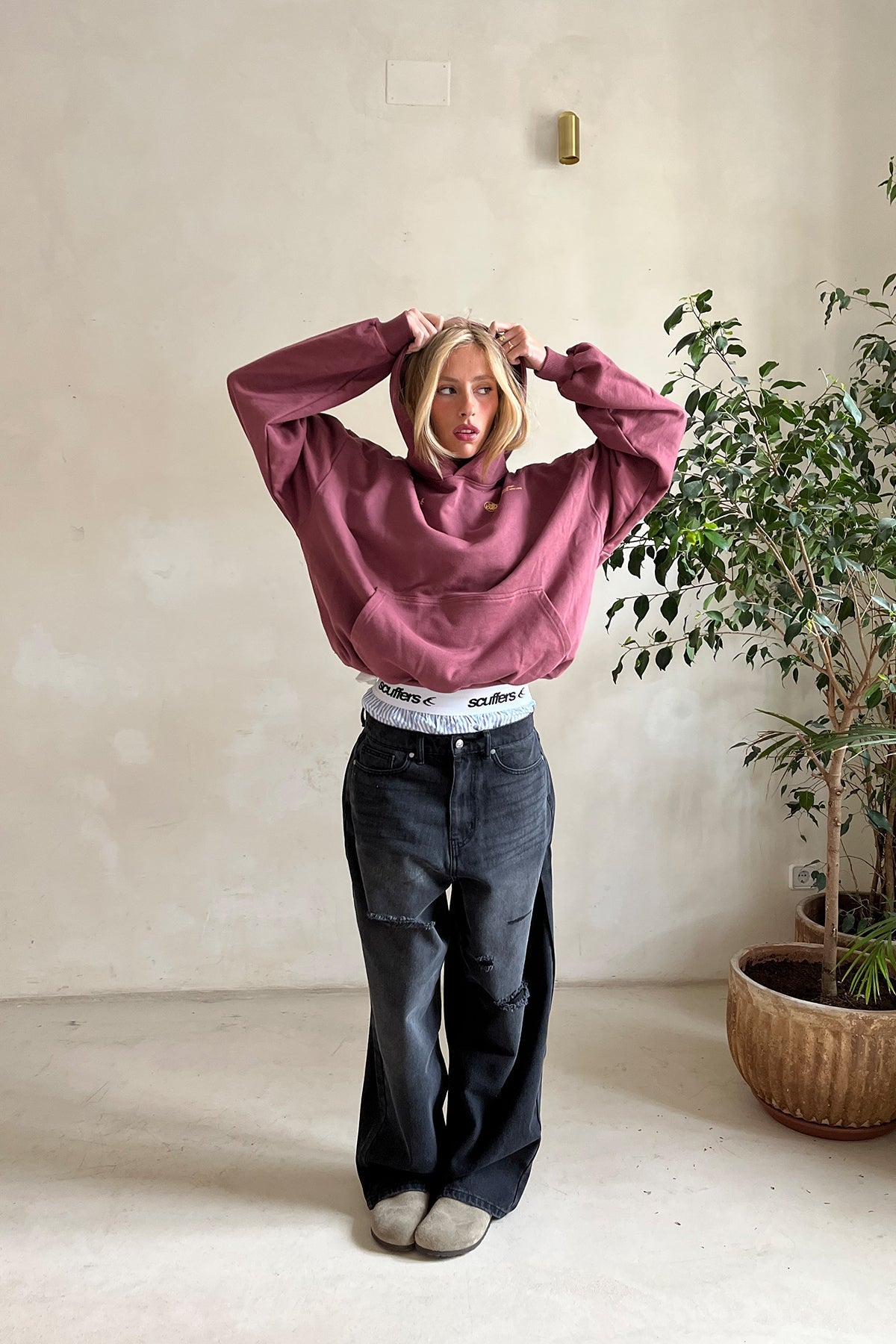 Dames Hoodie met Print – Comfortabele Trui met Capuchon | Solange