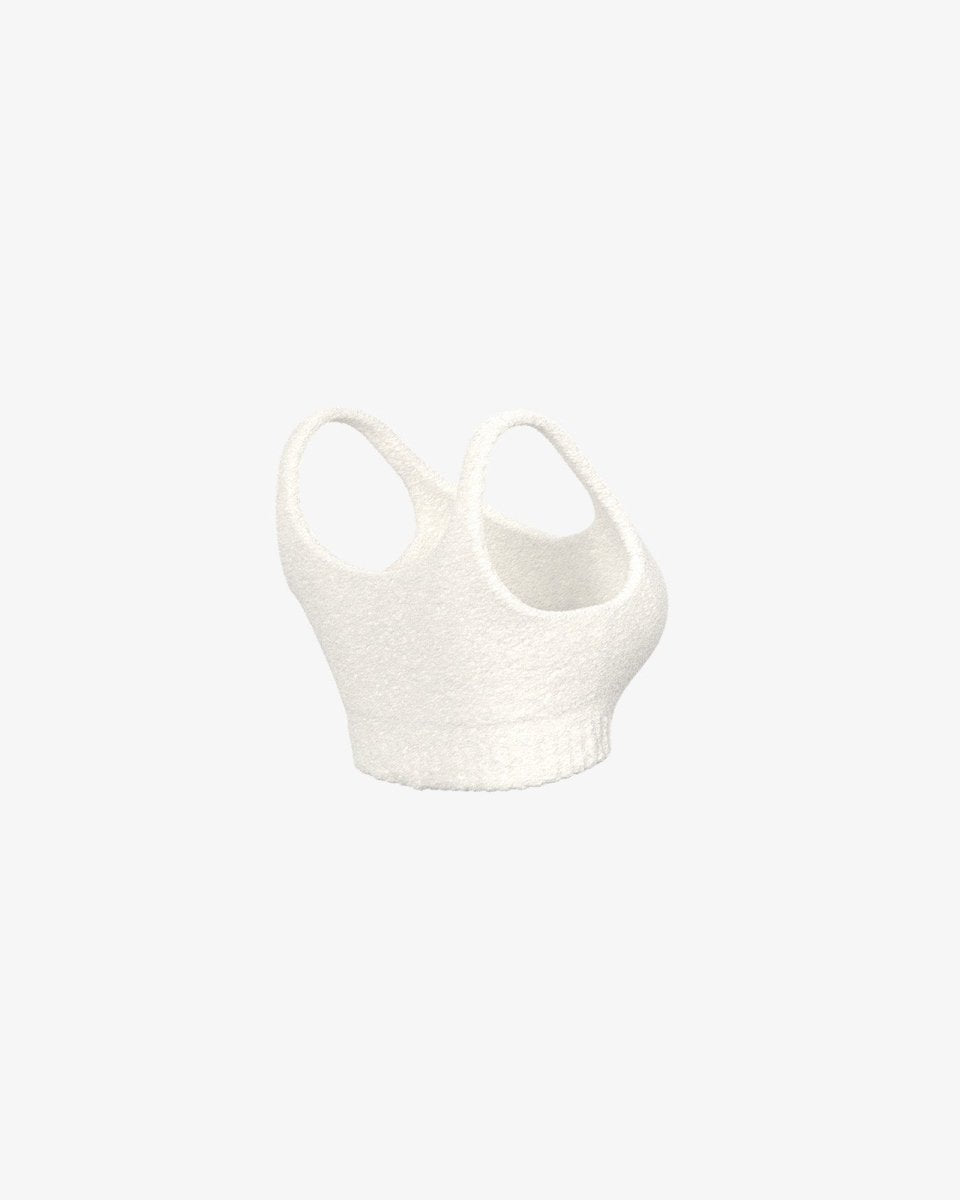 Dames Bouclé Crop Top | Zachte Structuur & Croplengte | Loungen & Casual
