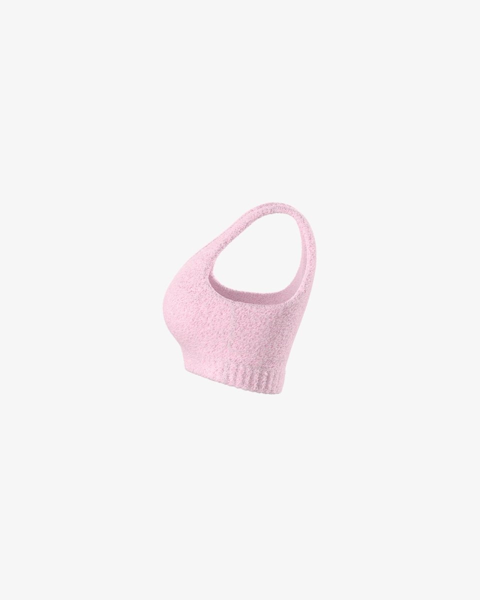 Dames Bouclé Crop Top | Zachte Structuur & Croplengte | Loungen & Casual