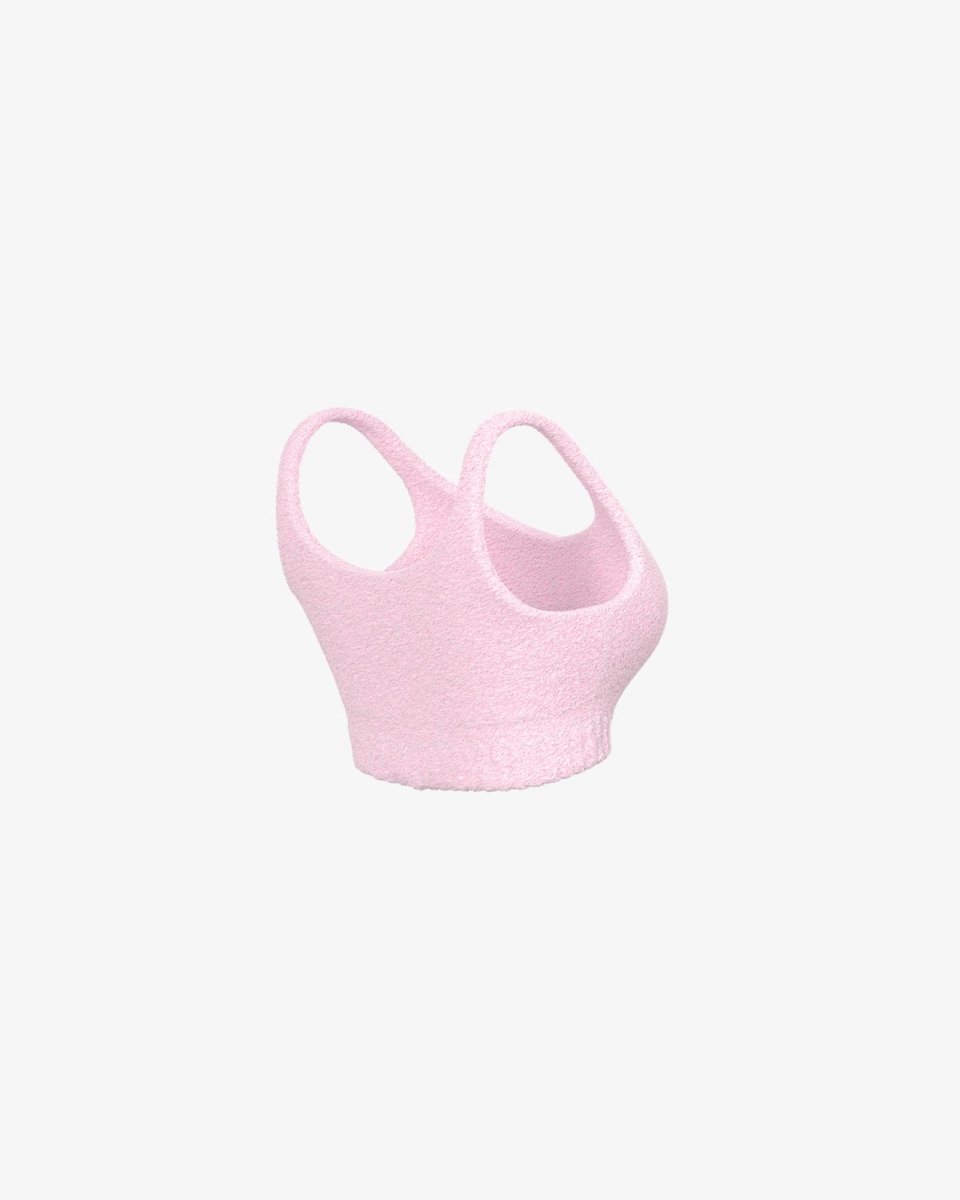 Dames Bouclé Crop Top | Zachte Structuur & Croplengte | Loungen & Casual