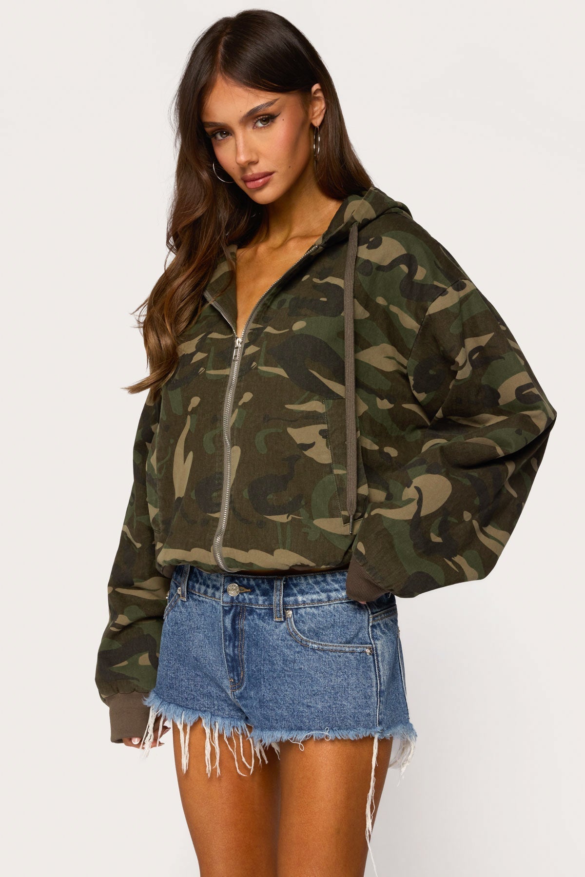 Camo Jas Dames Blanche – Capuchon & Legerprint