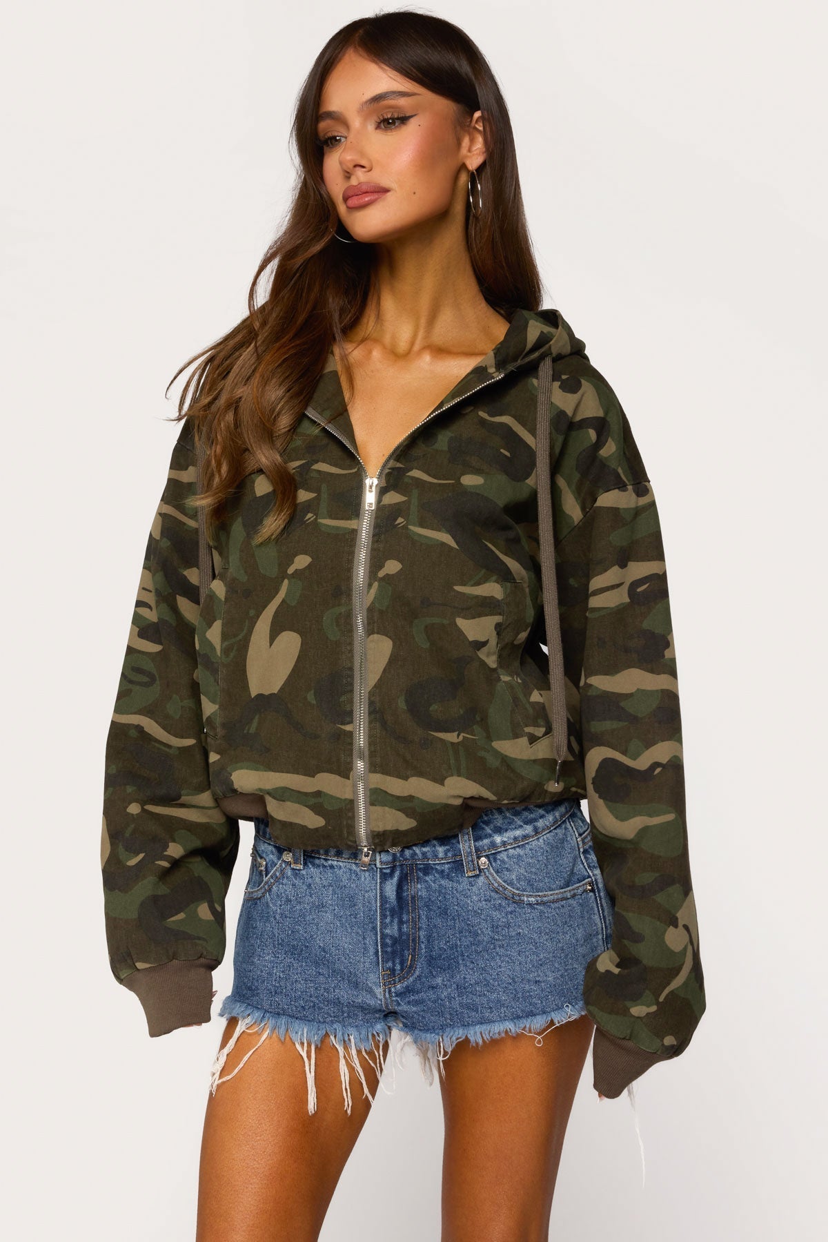 Camo Jas Dames Blanche – Capuchon & Legerprint