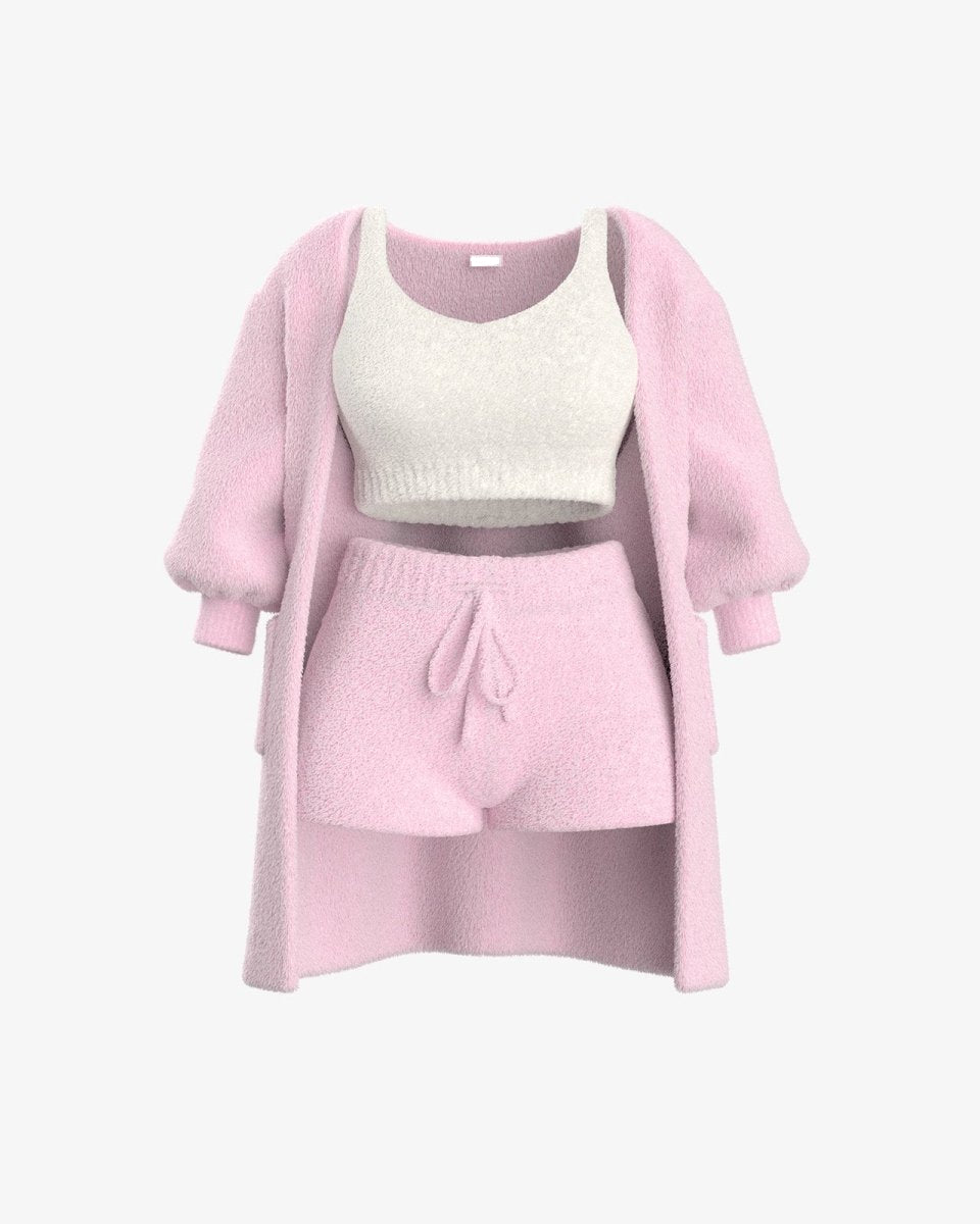 Dames Bouclé Loungeset Meerdelig | Warme Bouclé & Vormvast | Loungen & Winter