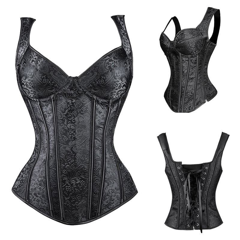 Emo Korset Dames – 3 Kleuren, XXS t/m 6XL