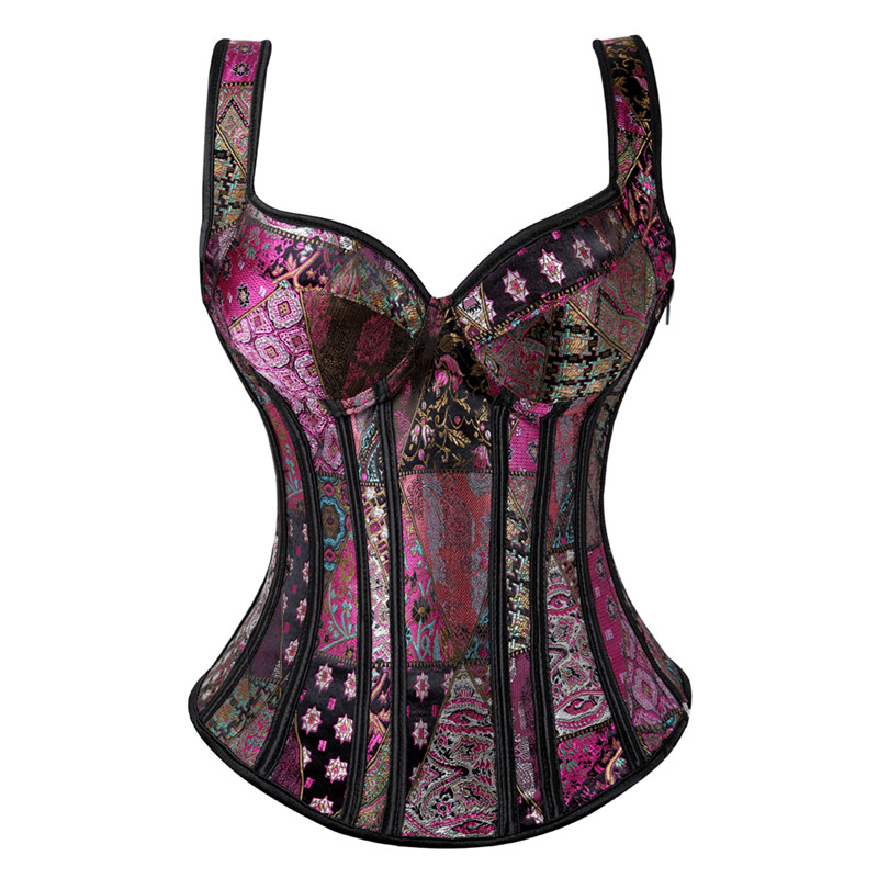 Emo Korset Dames – 3 Kleuren, XXS t/m 6XL